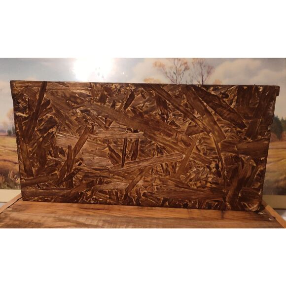 Reclaimed Wood Rustic Shadow Box for Crafters and Artists  Stained, Eco-Friendly - Picture 2 of 5